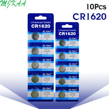 10pcs/pack CR1620 Button Batteries ECR1620 DL1620 5009LC Cell Coin Lithium Battery 3V CR 1620 For Watch Electronic Toy Remote 2024 - buy cheap