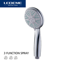 LEDEME Bath Accessories Shower Head 3 Function Shower Nozzle ABS Plastic Water Sav Chrome Hand Bathroom Shower Head L16 2024 - buy cheap