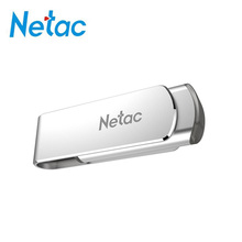 Netac металлический Флешка 3,0 16 ГБ 32 ГБ 64 ГБ 128 ГБ Поворотный флэш-диск clef USB 3,0 U388 память палочка для создания логотипа Type-c ручка диск на ключ 2024 - купить недорого