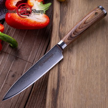 5 Inch Damascus Kitchen Knife VG10 Japanese Damascus Steel Japanese Stainless Steel Utility Kitchen  Peeling Knives Wood Handle 2024 - buy cheap