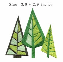 Parche bordado de bosque de 3,0 "de ancho, parche ambiental, piny, manualidades 2024 - compra barato