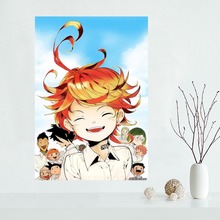 The Promised Neverland Poster Paintings For Living Room Wall Art Canvas Fabric Cloth Decoration Poster Wall Art Unframed 2024 - buy cheap