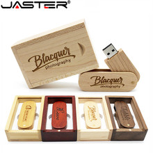 JASTER walnut /maple wood Custom Logo USB 2.0 4GB 8GB 16GB 32GB memory flash drive USB stick (5pcs free logo) 2024 - buy cheap