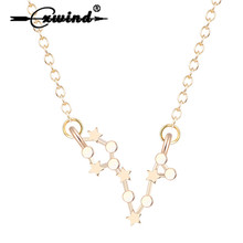 Cxwind Charm Pisces Necklaces Zodiac Sign Astrology Constellation Chain Necklace Birthday Present 19/2-20/3 2024 - buy cheap