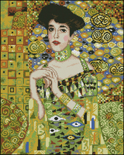 14/16/18/27/28 Top Quality Beautiful Lovely Counted Cross Stitch Kit Elegant lady Woman Girl Beauty Elegance gustav klimt 5th 2024 - buy cheap