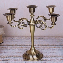 Decorative Candelabra Metal Candle Holder Vintage Western Restaurant Candlelight Dinner Decor Wedding Centerpieces Candle Stick 2024 - buy cheap