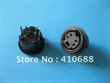 20 Pcs Por Lote Mini 4 Pin Circular DIN Conector Snap e Bloqueio Vertical Mini-DIN Hot Sale Alta qualidade 2024 - compre barato