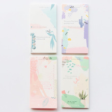 30 Pages /Pack Portable Natural Cactus Gradient Memo Pad School Office Supply Stationery Plan To Do List Notepads 2024 - buy cheap