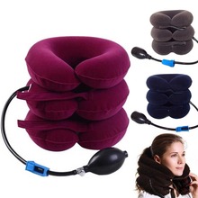 PNEUMATIC air Neck Health care beauty Cervical Traction collar pillow soft Brace Device neck massager Head Shoulder Pain device 2024 - buy cheap