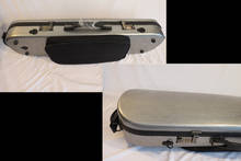 Strong Carbon fiber coded lock 4/4 violin case silver color with Spectrum bag 2024 - buy cheap
