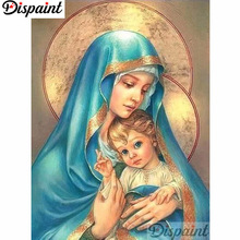 Dispaint Full cuadrado/redondo taladro 5D DIY diamante pintura "religioso Jesús" 3D bordado punto de cruz decoración para el hogar regalo A11410 2024 - compra barato