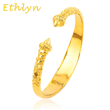 Ethlyn The high quality Dubai men  Gold Color bangles for Ethiopian bangles&bracelets Ethiopian jewelry bangles B16 2024 - buy cheap