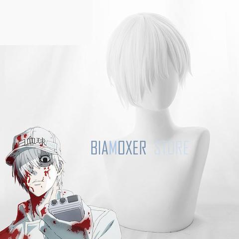 Biamoxer Anime Hataraku Saibou White Blood Cell U 1146 Cosplay Wigs Cells At Work Short White Synthetic Wig Wig Cap Buy Cheap In An Online Store With Delivery Price Comparison Specifications