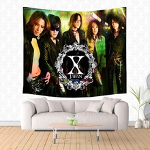 X-Japan полиэстер настенный гобелен пледы Покрывало пляжное полотенце простыня Коврик для йоги скатерть 2024 - купить недорого