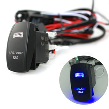 Interruptor de encendido/apagado de barra de luz LED, Kit de arnés de cableado de relé de 12V 40A para Jeep, RV, barco y remolque 2024 - compra barato