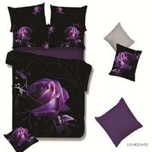 rose purple design twin king queen double bedclothes pillowshams duvet cover set bedding set 2024 - buy cheap