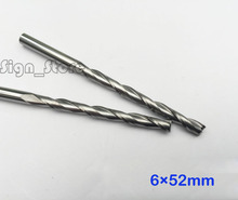 Free Ship 2pcs Solid Carbide 6mm Endmill Double Two Flute Spiral Bit CNC Router Bits CED 6mm * 52mm 2024 - buy cheap