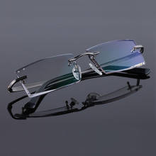 Reven Jate 5904 Titanium Rimless Diamond Cutting Man Glasses Frame Optical Prescription Eyeglasses Men Eyewear Fashion 2024 - buy cheap