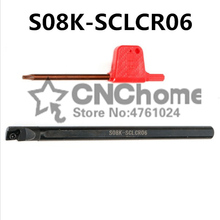 S08K-SCLCR06/S08K-SCLCL06,internal turning tool holder boring bar diameter 8mm carbide insert CCMT060204 SCLCR 2024 - buy cheap