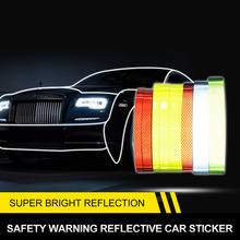Adesivo de aviso refletor universal para carro, faixa refletora para rodas de diamante para bicicletas sintonizadoras 2024 - compre barato
