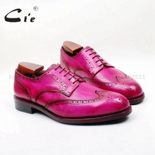 Cie/Полные броги с круглым носком; цвет розовый, красный; 100% натуральная телячья кожа; дышащая подошва; Мужская обувь; повседневная обувь; D228 2024 - купить недорого
