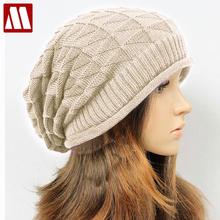 2022 New Fashion Women's Lady Beret Braided Baggy Beanie Crochet Warm Winter Hat Woman Cap Wool Knitted Free Shipping F032 2024 - buy cheap