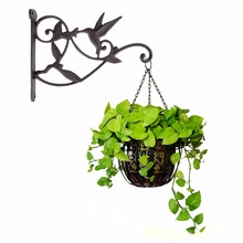 Suporte de parede para jardim, suporte de metal para plantas, flores, vaso de plantas, gancho de suporte para prateleira, estilo europeu 2024 - compre barato