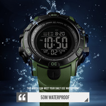 Azul del reloj Skmei 1475 hombres deporte Relojes hombres Digital LED reloj electrónico hombre militar reloj de hombre resistente al agua hombre Relogio Masculino 2019 2024 - compra barato