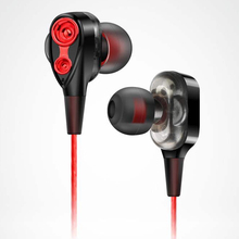 Dual Drive Stereo earphone In ear Headset Earbuds Bass Earphones For iPhone huawei Xiaomi 3.5mm earphones With Mic 2024 - buy cheap