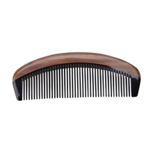 Kemei  Natural Green Sandalwood Ox Horn Wood Comb Beard Makeup Tool Massage Hair Care New 1PC 2024 - buy cheap