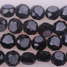 700Pcs/lot 8MM Black Flat Round Crystal Glass Beads Lampwork Faceted Jewelry Making Beads Cute Clothing Bracelet DIY Beads 2024 - buy cheap