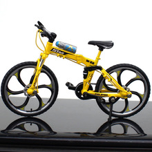 1:10 modelo de bicicleta de metal, brinquedo dobrável, corrida, mountain bike, réplica de coleção diecast para presente de criança 2024 - compre barato