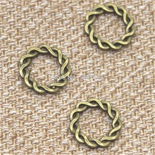 15 шт крученое кольцо круг Шарм в античном стиле тибетская бронзовая тон твист кольцо Соединитель Кулон 21 мм 2024 - купить недорого