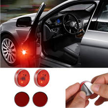 4 шт. Универсальный Автомобильный Дверной светодиодный Предупреждение для открывания, безопасная вспышка, светильник, противоколлидный сигнальный светильник для Toyota Corolla Camry Prado Lada 2024 - купить недорого