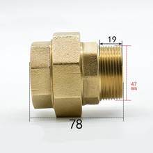 DN40 G 1-1/2" BSPP Female to Male Brass Socket Union Coupler Connector Adapter Water Gas Oil 2024 - buy cheap