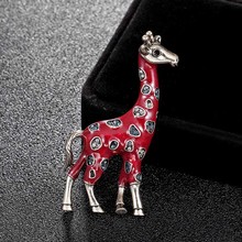 fashion new arrival giraffe animal brooches jewelry for men kids gifts Brand Yellow Enamel broches women's vintage pin brooch 2024 - buy cheap