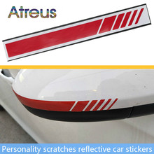 Car Sticker Rearview Mirror Side Stripe Car Body Decals for Toyota Avensis c-hr RAV4 Kia Rio Honda civic Hyundai tucson 2017 2024 - buy cheap