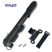 Giyo Portable Mini Bicycle Pump W/in-line Gauge Fits Schrader Presta Cycling MTB Ball Air Inflator Telescopic Barrel GM-63CP 2024 - buy cheap