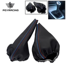 PQY - Gear Stick Manual For BMW 3 Series E36 E46 M3 Car Shift Handbrake Gaiter Shift Boot Leather Boot Car-Styling PQY-SBC13 2024 - buy cheap