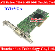 Новинка ATI Radeon 7000 64M DDR DVI AGP видеокарта DVI + TVO 2024 - купить недорого