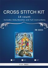 11/16/18/28 needlework, diy dmc 14ct ponto cruz, conjunto para kits de bordados, noite pôr-do-sol contado cruz-costura natal homem 2 2024 - compre barato