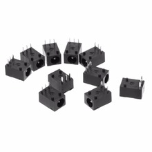 Conector de toma de corriente DC, 10 Uds., DC-003, 3,5x1,3mm, 3 pines, montaje en Panel 2024 - compra barato