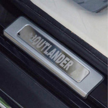 Placa de desgaste de umbral de puerta externo de acero inoxidable, accesorios de coche para Mitsubishi Outlander EX Samura, 2008-2011 2024 - compra barato