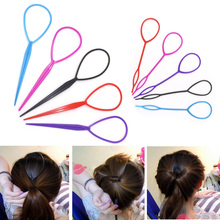 Skritts 2 pçs/set estilo de cabelo bun maker puxar cabelo agulha hairpin grampos para meninas diy ferramentas cabeleireiro 2024 - compre barato