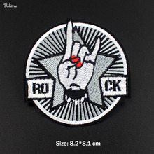 Rock Music Fashion Badge Cloth Cool Decoration Patches Iron on Embroidered Stickers for Jacket Jeans Backpack Badges 2024 - buy cheap