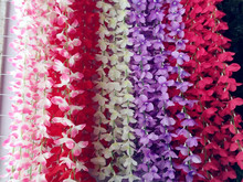 4 unids Cereza Flor Rattan Wisteria Hydrangea Guirnaldas Vides 8 Colores para el Banquete de Boda Flores Decorativas Artificiales 2024 - compra barato