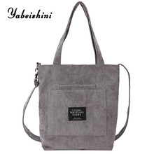 2019 Fashion Durable Women Student Cotton Linen Single Shoulder Bag Shopping Tote Check Plaid Female Flax Canvas Shopping Bags 2024 - buy cheap