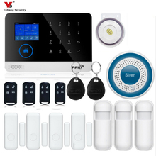 French,Russian,Spanish Wireless WiFi GSM Alarm System Android ios APP Control home Security Alarm System with PIR motion sensor 2024 - buy cheap