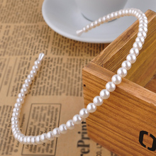 Beaded imitation pearl headband headband  For Women Girls Wedding Party Bridal Female Elegant Hair Hoop New  Pearls Hairbands 2024 - buy cheap