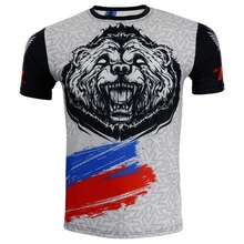 Fight fighting sport stretch fast dry T-shirt fitness sport muscle male dog brother MMA free combat boxing bobo beg 2024 - buy cheap